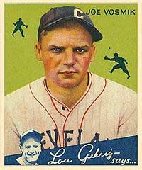 1933 Goudey Joe Vosmik